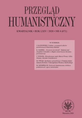 Przegląd Humanistyczny 2020/4 (471) - Группа авторов Przegląd Humanistyczny
