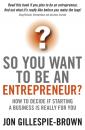 Скачать So You Want To Be An Entrepreneur?. How to decide if starting a business is really for you - Jon  Gillespie-Brown