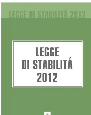 Legge di stabilità 2012 - Italia 