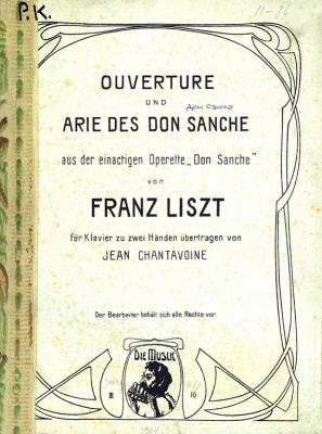Ouverture und Arie des don Sanche aus der einactigen Operette 