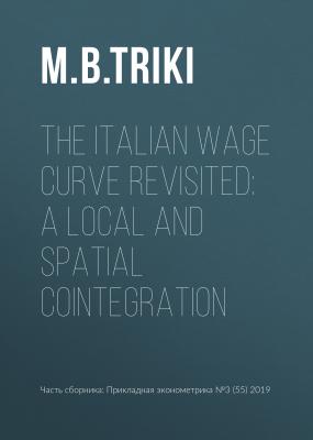 The Italian wage curve revisited: A local and spatial cointegration - M. B. Triki Прикладная эконометрика. Научные статьи