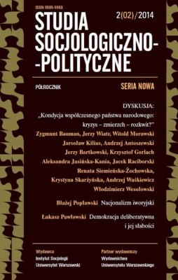Studia Socjologiczno-Polityczne 2014/2 (2) - Praca zbiorowa Studia Socjologiczno-Polityczne